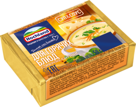 Плавленый сыр Hochland «Суп и Соус» для горячих блюд в блочках, сливочно-сырный